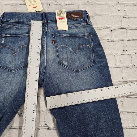 Levi's Curve ID Jeans Pants Modern Straight Bold Curve Blue WOMENS SZ 29X32 - Picture 5 of 10